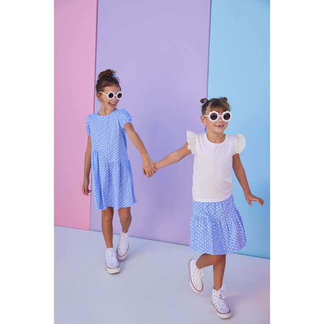 Sally Skort, Periwinkle Block Print - Skirts - 4