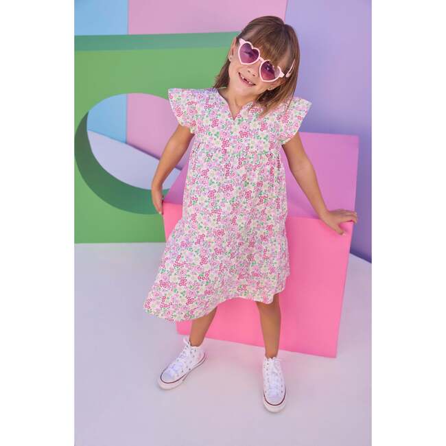 Positano Dress, Pink Bloomsbury Blossoms - Dresses - 3
