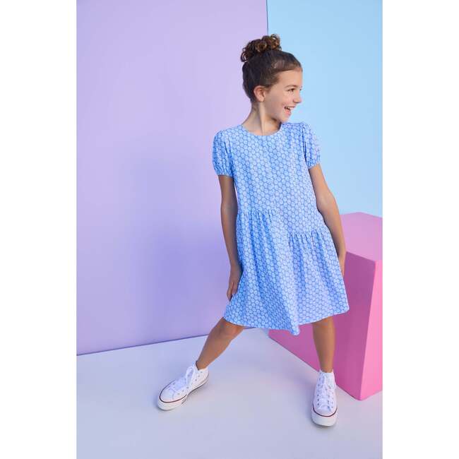 Phillipa Dress, Periwinkle Block Print - Dresses - 3
