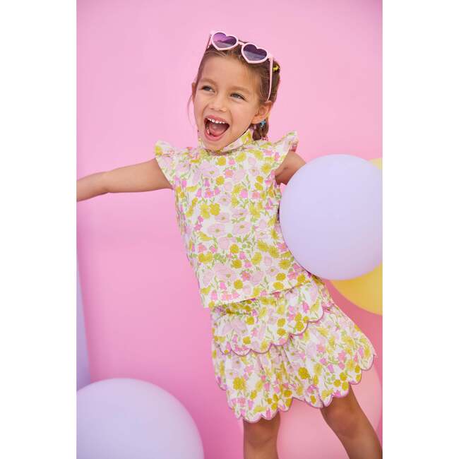 Angel Sleeve Tinsley Top, Bedford Buttercup