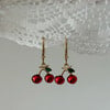 Cherry Dangle Earrings - Earrings - 2 - thumbnail