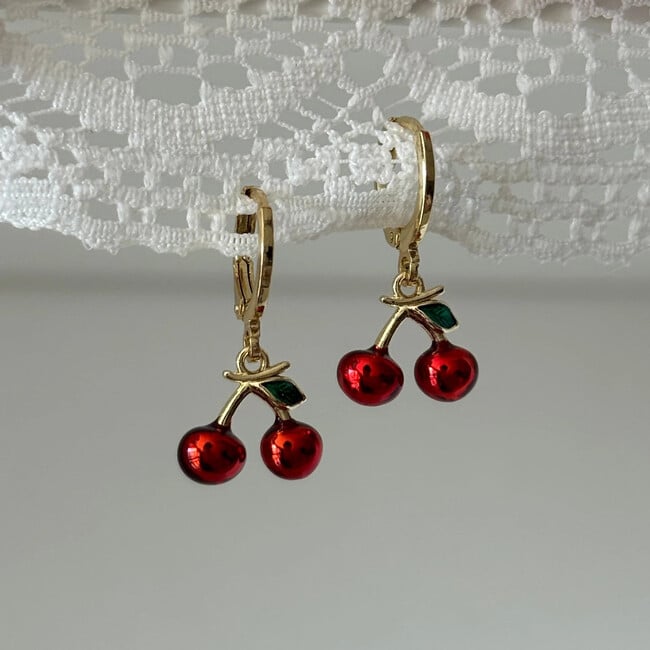 Cherry Dangle Earrings - Earrings - 3