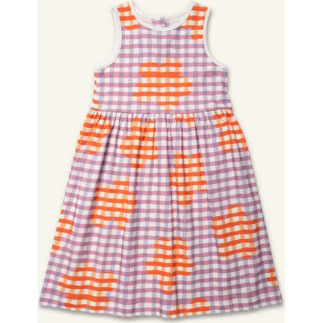 Flower Gingham Tank Dress