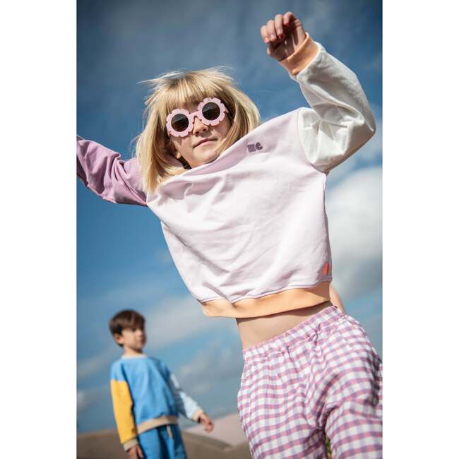 Lilac Colorblock Sweatshirt