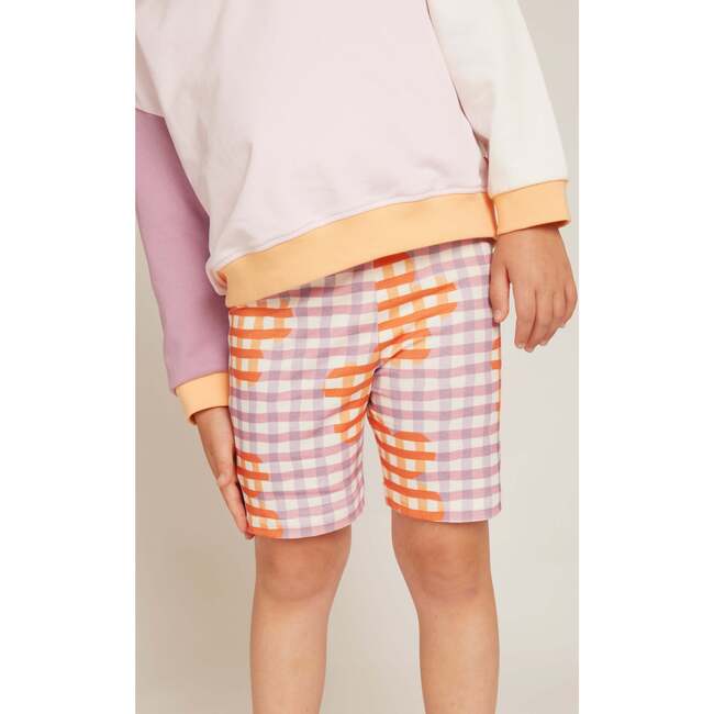 Flower Gingham Bike Short