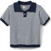 Sterling Short Sleeve Sweater, Navy - Sweaters - 1 - thumbnail