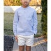 Arthur Long Sleeve Shirt, Dusty Blue - Polo Shirts - 3 - thumbnail
