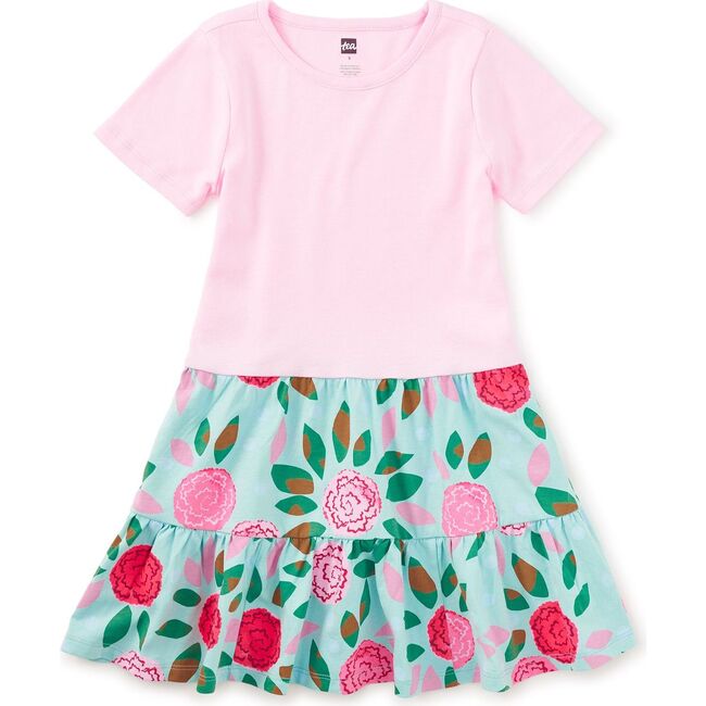 Tier Skirted Twirl Dress, Spinning Carnations