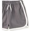 Sporty Ringer Shorts, Thunder - Shorts - 2 - thumbnail