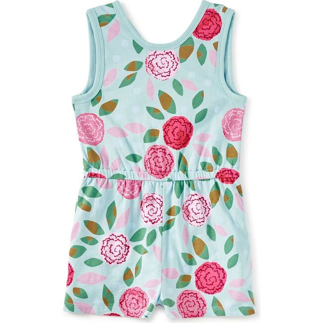 Reversible Wrap Romper, Spinning Carnations
