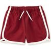 Sporty Ringer Shorts, Dark Maple - Shorts - 1 - thumbnail