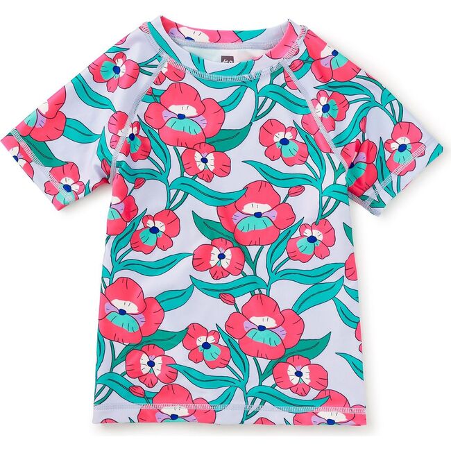 Short Sleeve Rash Guard, Nouveau Poppy