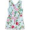 Reversible Wrap Romper, Spinning Carnations - Rompers - 2 - thumbnail