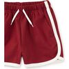Sporty Ringer Shorts, Dark Maple - Shorts - 2 - thumbnail