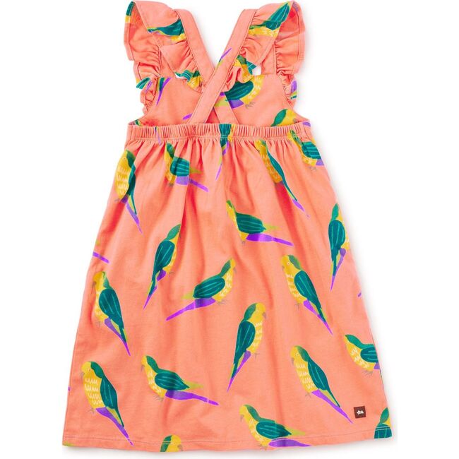 Ruffle Strap Dress, Monk Parakeet