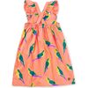 Ruffle Strap Dress, Monk Parakeet - Dresses - 2 - thumbnail
