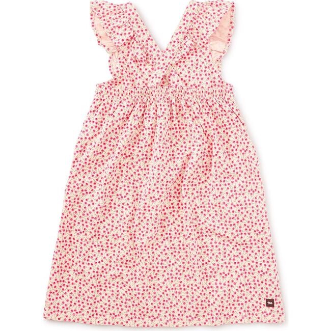 Ruffle Strap Dress, Mini Rose Toss