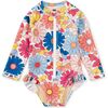 Rash Guard Baby Swimsuit, Daisy Deluxe - One Pieces - 1 - thumbnail