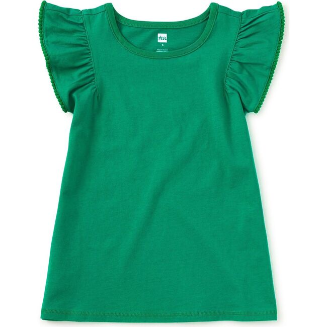 Pom-Pom Flutter Top, Viridian
