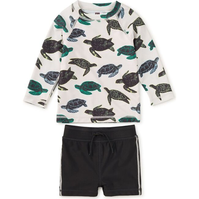 Rash Guard Baby Swim Set, Pop Turtles