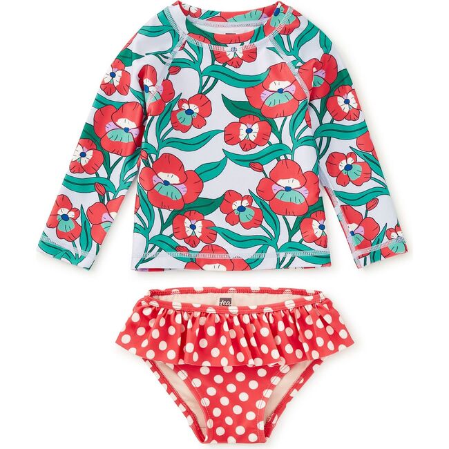 Rash Guard Baby Swim Set, Nouveau Poppy