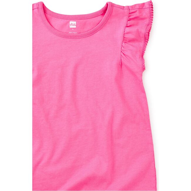 Pom-Pom Flutter Top, Carousel Pink
