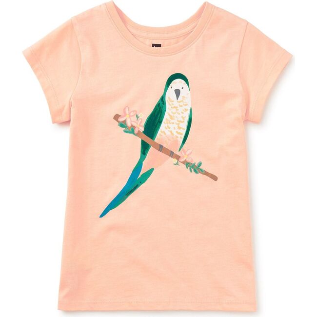 Parakeet & Petal Graphic Tee, Salmon