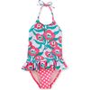 Peplum One-Piece Swimsuit, Nouveau Poppy - One Pieces - 1 - thumbnail