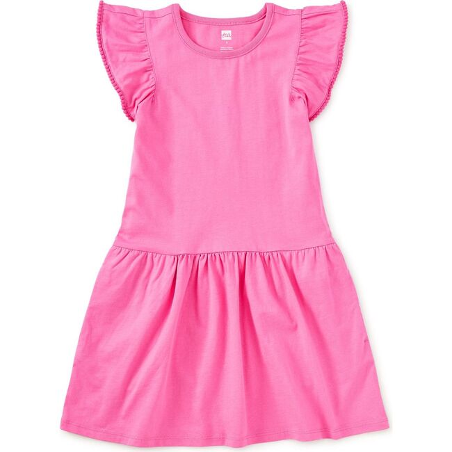 Pom-Pom Flutter Dress, Carousel Pink