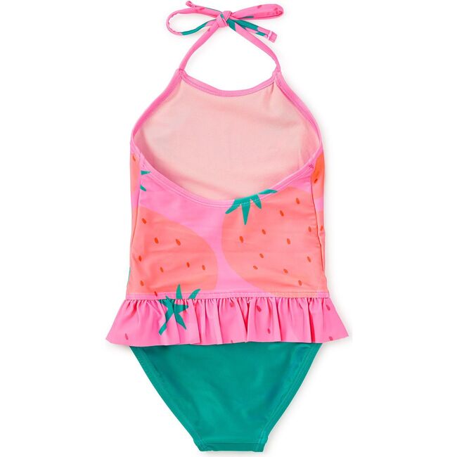 Peplum One-Piece Swimsuit, Fresas Favoritas