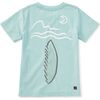 Picasso Wolf Graphic Tee, Canal Blue - T-Shirts - 2