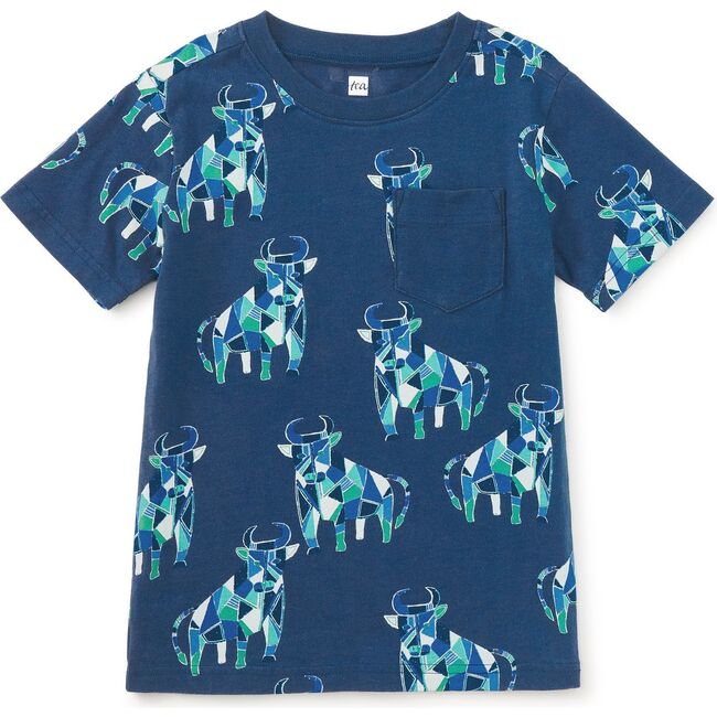 Printed Pocket Tee, Picasso's Toros