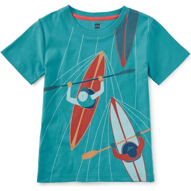 Kayakers Graphic Tee, Pagoda Blue