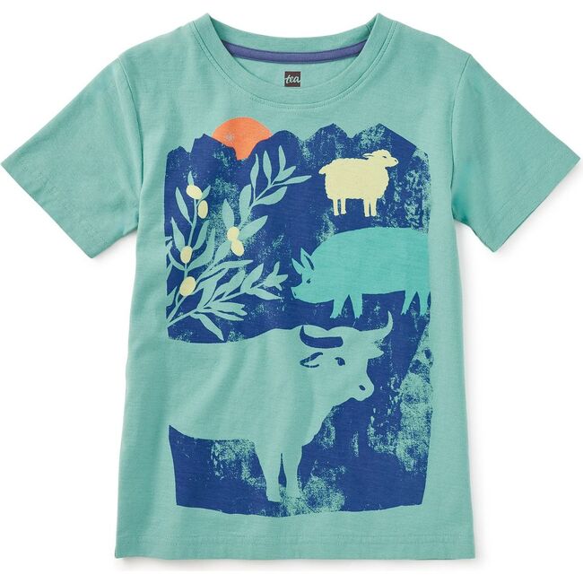 Iberian Farm Graphic Tee, Eucalyptus