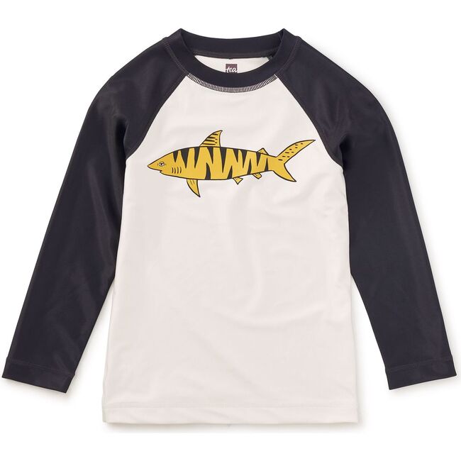 Long Sleeve Graphic Rash Guard, Chalk