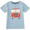 Fire Truck Graphic Tee, Cloud - T-Shirts - 1 - thumbnail