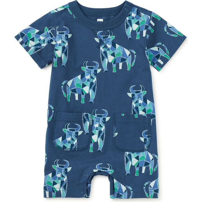 Double Pocket Baby Romper, Picasso's Toros