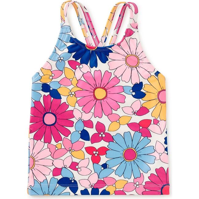 Cross Back Tankini Top, Daisy Deluxe