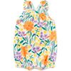 Cross-Back Baby Romper, Watercolor Floral - Rompers - 1 - thumbnail
