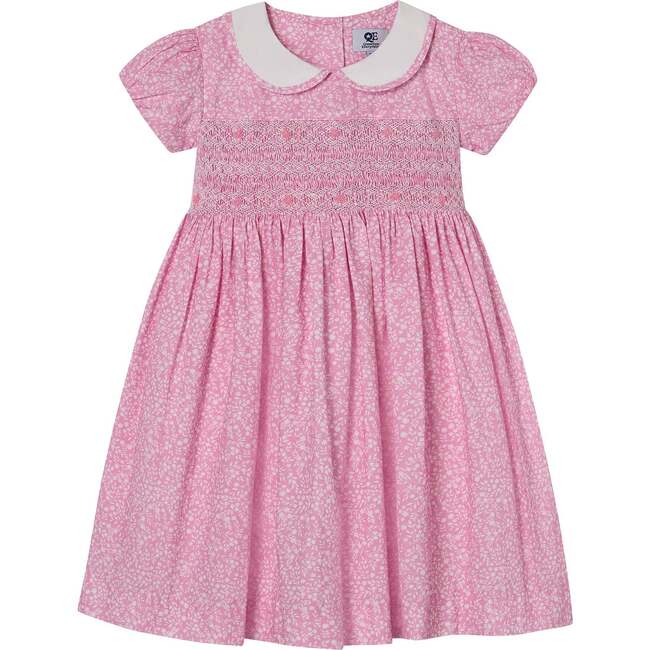 Hand-Smocked Girls Dress Esme, Pink