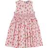 Hand-Smocked Girls Dress Fayla, Strawberry Print - Dresses - 1 - thumbnail