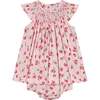 Hand-Smocked Baby Dress Fresa, Strawberry Print - Dresses - 1 - thumbnail