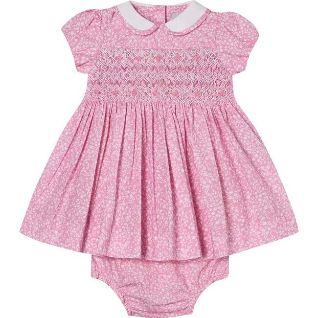 Hand-Smocked Baby Dress Erica, Pink