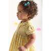 Hand-Smocked Baby Dress Franca, Yellow - Dresses - 3