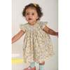 Hand-Smocked Baby Dress Cassia, Yellow Floral - Dresses - 2