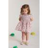 Hand Smocked Baby Dress Hillary, Pink floral - Dresses - 2 - thumbnail