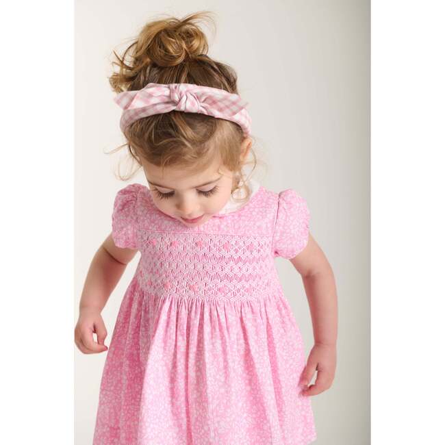 Hand-Smocked Baby Dress Erica, Pink - Dresses - 3