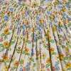 Hand-Smocked Baby Dress Cassia, Yellow Floral - Dresses - 3