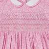 Hand-Smocked Baby Dress Erica, Pink - Dresses - 4 - thumbnail