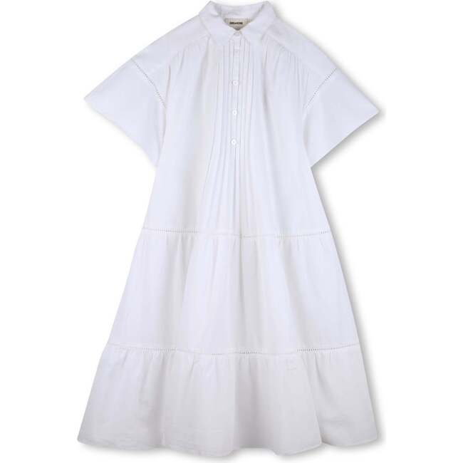 ZADIG & VOLTAIRE Poplin Pleat Dress - White